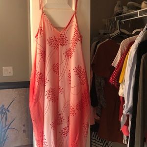Red maxi dress